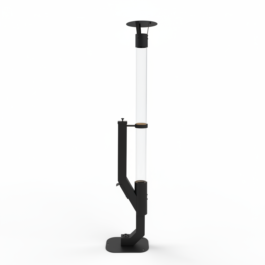 Nygira Outdoor Pellet Heater with Exclusive Rain Cap, All-Weather Patio Heater for Garden, Backyard, Party, Black，PH08