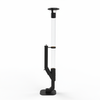 Nygira Outdoor Pellet Heater with Exclusive Rain Cap, All-Weather Patio Heater for Garden, Backyard, Party, Black，PH08