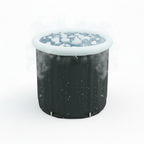 Nygira Ice Bath Tub with Lid, Portable Foldable Cold Plunge Tub for Athletes Recovery & Adult, Large Capacity Indoor Outdoor Use, 105 Gallons