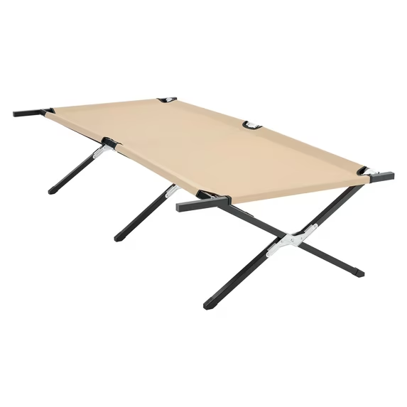 Roomisland Portable Folding Camping Cot, Lightweight Sleeping Pad with 400D Oxford Fabric, Portable Sleeping Cot for Travel Backyard Guest Bed, 300 lbs Capacity