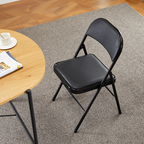 Roomisland Heavy Duty Folding Chairs Set of 2, Plastic Stackable Plastic Portable Chairs for Dining & Events, White - Ideal for Indoor/Outdoor Use, Home, Office, Wedding, Patio