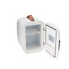 Roomisland Mini Fridge for Bedroom, 4L Portable Cosmetic Fridge with AC/DC, Electric Cooler & Warmer for Skincare, Drinks, Food, for Office, Car, Dorm, Ultra Quiet Energy Saving