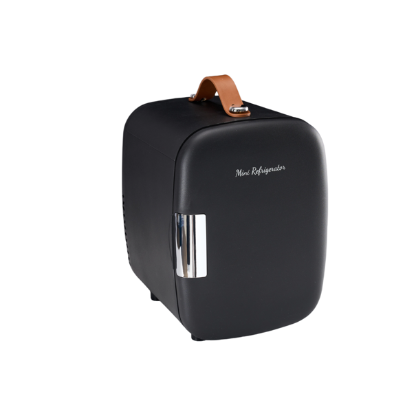 Roomisland Mini Fridge for Bedroom, 4L Portable Cosmetic Fridge with AC/DC, Electric Cooler & Warmer for Skincare, Drinks, Food, for Office, Car, Dorm, Ultra Quiet Energy Saving