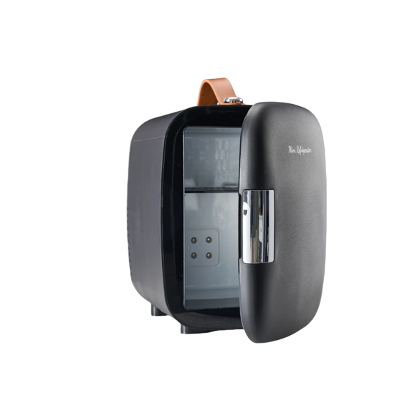 Roomisland Mini Fridge for Bedroom, 4L Portable Cosmetic Fridge with AC/DC, Electric Cooler & Warmer for Skincare, Drinks, Food, for Office, Car, Dorm, Ultra Quiet Energy Saving