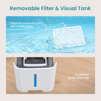 Roomisland 30 Pint Dehumidifier for Basement, 38dB Quiet, Precise Humidity Control, Drain Hose & 5L Water Tank, Small 2000 Sq.ft Dehumidifiers, Smart Humidity Ring, Ideal for Home, Bedroom