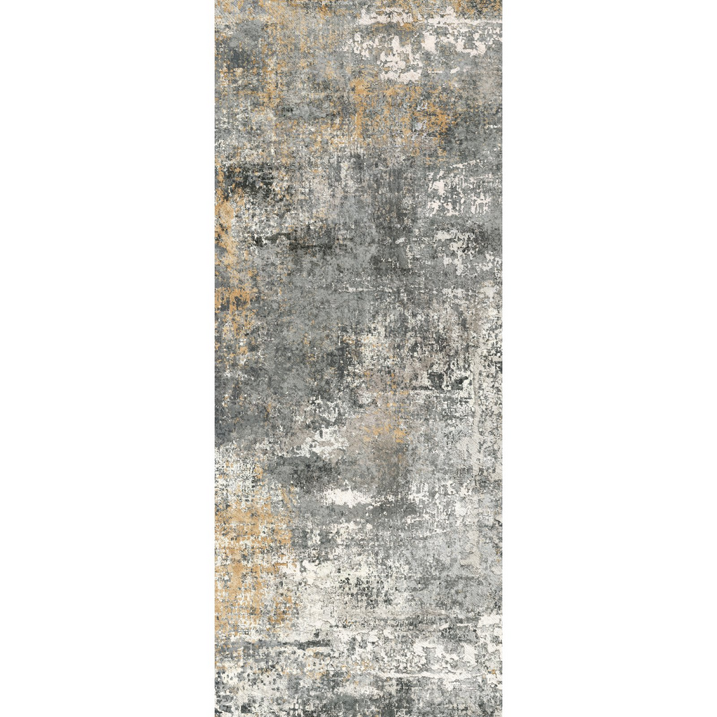 Roomisland 2.6x12ft Washable Runner Rug for Hallways, Non Slip Kitchen Floor Mat Extra Long, Low Profile Entryway Carpet for Bedroom Living Room, Stain Resistant Indoor Door Mat
