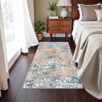 Roomisland 2x4ft Kitchen Runner Rug Washable, Non Slip Hallway Floor Mat for Entryway Laundry, Low Profile Rugs Carpet with Rubber Backing for Indoor Bedroom Kitchen Living Room