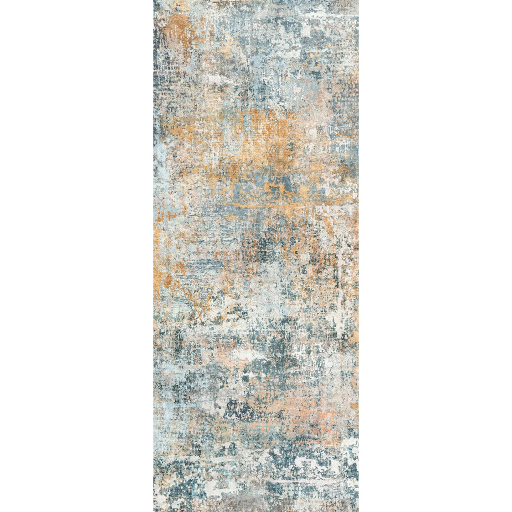 Roomisland 2.6x12ft Washable Runner Rug for Hallways, Non Slip Kitchen Floor Mat Extra Long, Low Profile Entryway Carpet for Bedroom Living Room, Stain Resistant Indoor Door Mat