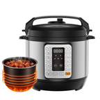 Roomisland 6QT Electric Pressure Cooker, 16-in-1 Stainless Steel Multi Cooker with 12 Preset Programs, Multi- Non-Stick Pot for Slow Cook,Steam, Canning, Dishwasher Safe