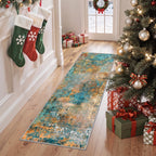 Roomisland 2x5ft Kitchen Runner Rug Washable, Non Slip Hallway Floor Mat for Entryway Laundry, Low Profile Rugs Carpet with Rubber Backing for Indoor Bedroom Kitchen Living Room