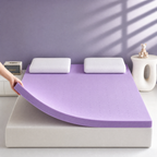3 Inch Gel Memory Foam Mattress Topper Twin, Cooling Ventilated Bed Topper for Pressure Relief, Breathable Soft Pad, CertiPUR-US Certified