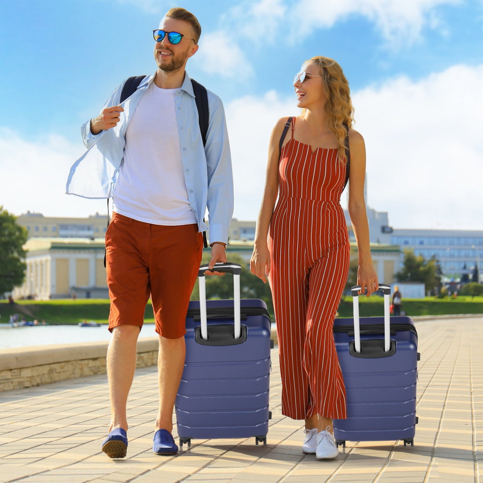 Carry-On Luggage, 28 inch Hard Shell Rolling Suitcase for Travel Expandable Lightweight with Spinner Wheels TSA Lock