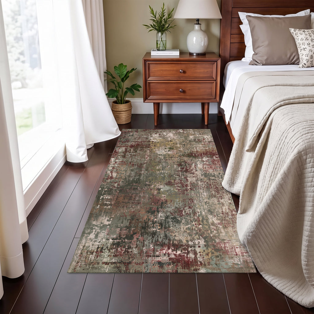 Roomisland 2x4ft Kitchen Runner Rug Washable, Non Slip Hallway Floor Mat for Entryway Laundry, Low Profile Rugs Carpet with Rubber Backing for Indoor Bedroom Kitchen Living Room