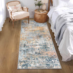Roomisland 2x6ft Kitchen Runner Rug Washable, Non Slip Hallway Floor Mat for Entryway Laundry, Low Profile Rugs Carpet with Rubber Backing for Indoor Bedroom Kitchen Living Room