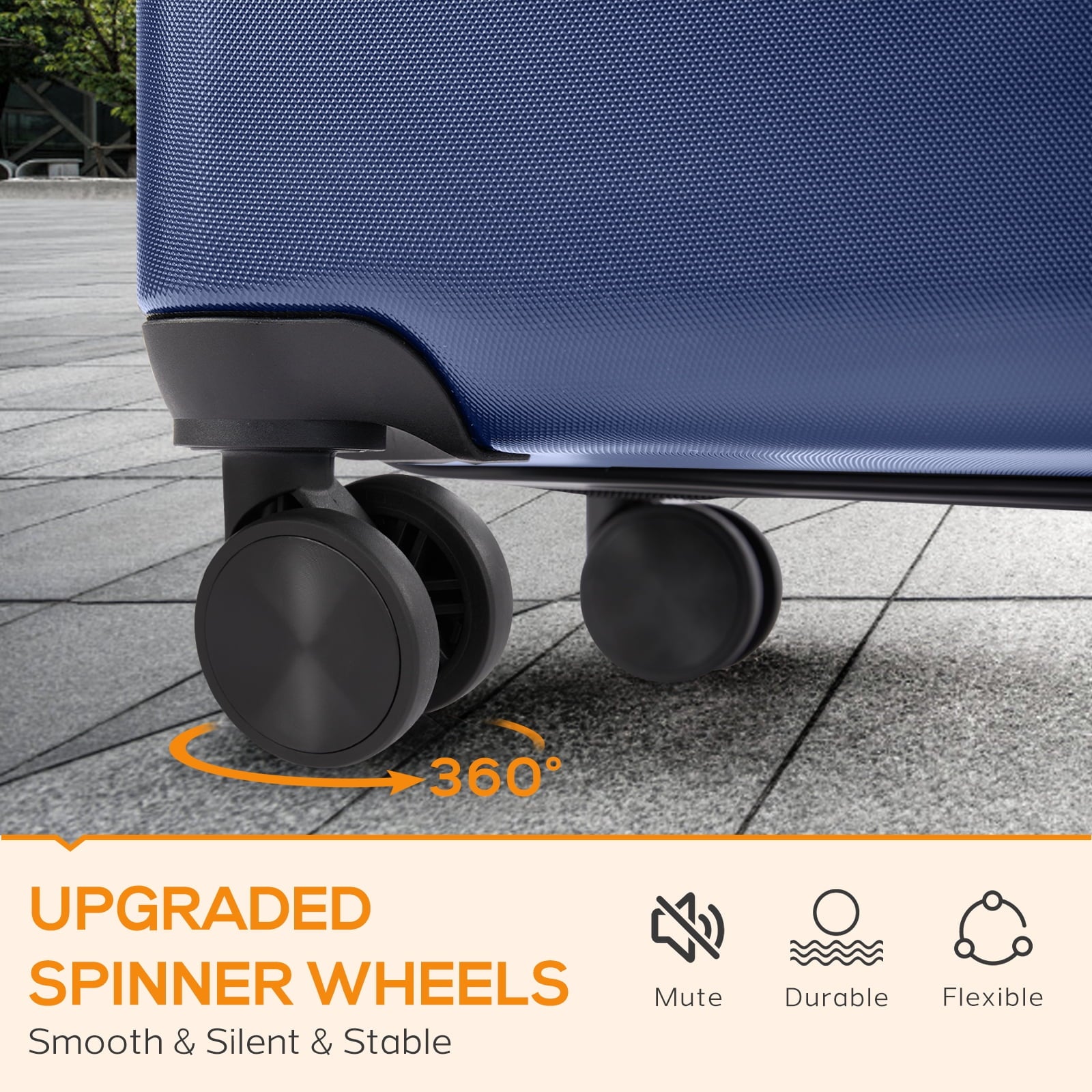 Carry-On Luggage, 28 inch Hard Shell Rolling Suitcase for Travel Expandable Lightweight with Spinner Wheels TSA Lock