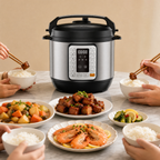 Roomisland 8QT Electric Pressure Cooker, 16-in-1 Stainless Steel Multi Cooker with 12 Preset Programs, Multi- Non-Stick Pot for Slow Cook, Steam, Canning, Dishwasher Safe