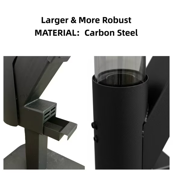 ROOMISLAND 70 Inch Smokeless Pellet Stove for Outdoor Use, Portable Wood Pellet Fire Pit with Viewing Window, Pellet Heater for Patio Backyard Bonfire Camping Beach Garden