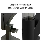 ROOMISLAND 70 Inch Smokeless Pellet Stove for Outdoor Use, Portable Wood Pellet Fire Pit with Viewing Window, Pellet Heater for Patio Backyard Bonfire Camping Beach Garden
