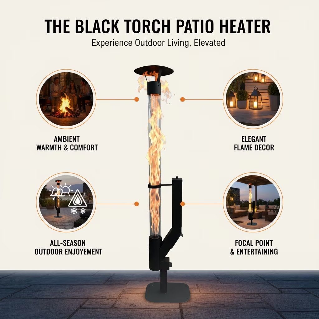 ROOMISLAND 64 Inch Smokeless Pellet Stove for Outdoor Use, Portable Wood Pellet Fire Pit with Viewing Window, Pellet Heater for Patio Backyard Bonfire Camping Beach Garden