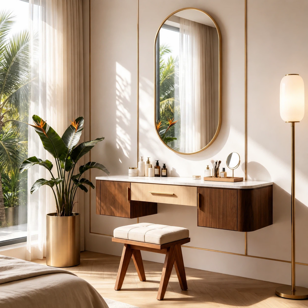 Roomisland Oval Wall Mirror Gold 24"x48", Brushed Metal Frame Vanity Mirror, Tempered Glass, Wall Mount Mirror for Bathroom, Bedroom, Entryway, Living Room, Horizontal/Vertical