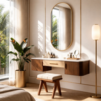 Roomisland Oval Wall Mirror Gold 24"x48", Brushed Metal Frame Vanity Mirror, Tempered Glass, Wall Mount Mirror for Bathroom, Bedroom, Entryway, Living Room, Horizontal/Vertical