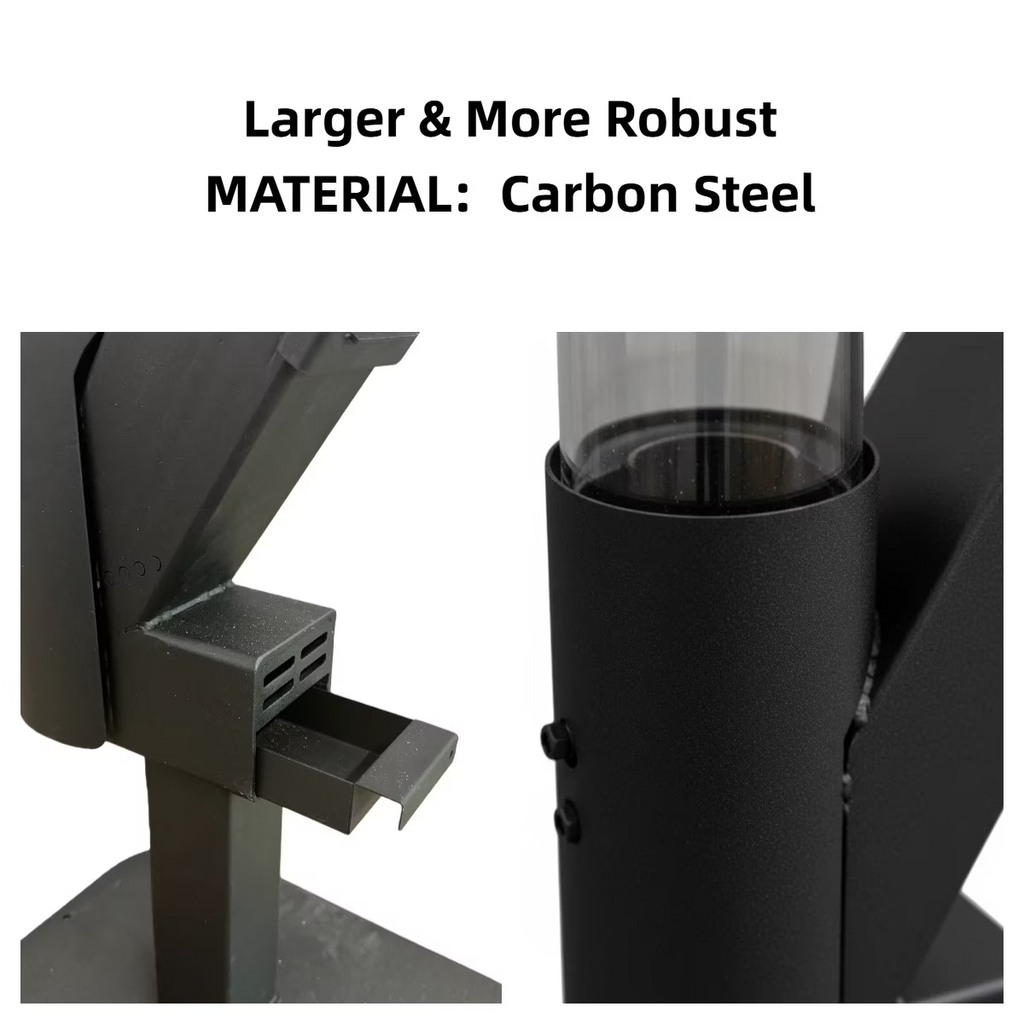 ROOMISLAND 64 Inch Smokeless Pellet Stove for Outdoor Use, Portable Wood Pellet Fire Pit with Viewing Window, Pellet Heater for Patio Backyard Bonfire Camping Beach Garden