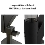 ROOMISLAND 64 Inch Smokeless Pellet Stove for Outdoor Use, Portable Wood Pellet Fire Pit with Viewing Window, Pellet Heater for Patio Backyard Bonfire Camping Beach Garden