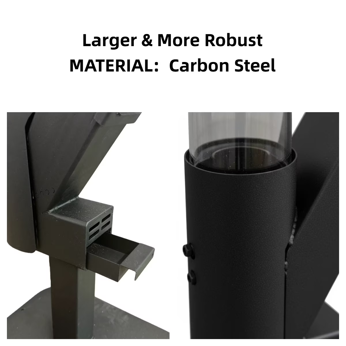 ROOMISLAND 64 Inch Smokeless Pellet Stove for Outdoor Use, Portable Wood Pellet Fire Pit with Viewing Window, Pellet Heater for Patio Backyard Bonfire Camping Beach Garden