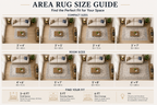 Roomisland Area Rugs 5x7FT Washable for Living Room, Non Slip Modern Abstract Carpet Stain Resistant Soft Low Pile Indoor Floor Rug for Bedroom Kitchen Home Office
