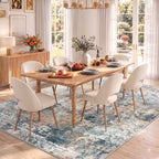 Roomisland Area Rugs 5x7FT Washable for Living Room, Non Slip Modern Abstract Carpet Stain Resistant Soft Low Pile Indoor Floor Rug for Bedroom Kitchen Home Office