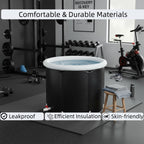 Nygira Ice Bath Tub with Lid, Portable Foldable Cold Plunge Tub for Athletes Recovery & Adult, Large Capacity Indoor Outdoor Use, 105 Gallons