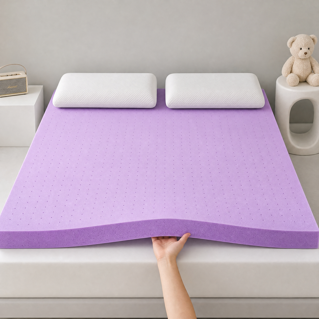 4 Inch Gel Memory Foam Mattress Topper California King, Cooling Ventilated Bed Topper for Pressure Relief, Breathable Soft Pad, CertiPUR-US Certified