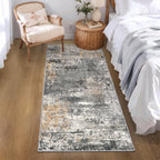 Roomisland 2x6ft Kitchen Runner Rug Washable, Non Slip Hallway Floor Mat for Entryway Laundry, Low Profile Rugs Carpet with Rubber Backing for Indoor Bedroom Kitchen Living Room