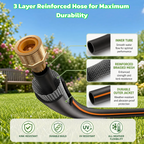 Retractable Garden Hose Reel 78ft, Wall Mount Auto-Rewind Water Hose Reel with 1/2" Anti-Kink Hose, 180° Swivel, Any-Length Lock, 9-Pattern Nozzle for Outdoor Yard & Patio