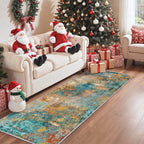 Roomisland 2x5ft Kitchen Runner Rug Washable, Non Slip Hallway Floor Mat for Entryway Laundry, Low Profile Rugs Carpet with Rubber Backing for Indoor Bedroom Kitchen Living Room