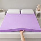 3 Inch Gel Memory Foam Mattress Topper Queen, Cooling Ventilated Bed Topper for Pressure Relief, Breathable Soft Pad, CertiPUR-US Certified