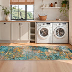 Roomisland 2x6ft Kitchen Runner Rug Washable, Non Slip Hallway Floor Mat for Entryway Laundry, Low Profile Rugs Carpet with Rubber Backing for Indoor Bedroom Kitchen Living Room