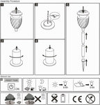 Solar Flickering Flame Lights Outdoor, 8 LED Solar Torch Lights with Realistic Dancing Flame, Waterproof Tiki Torches for Garden, Yard, Patio, Pathway, Halloween