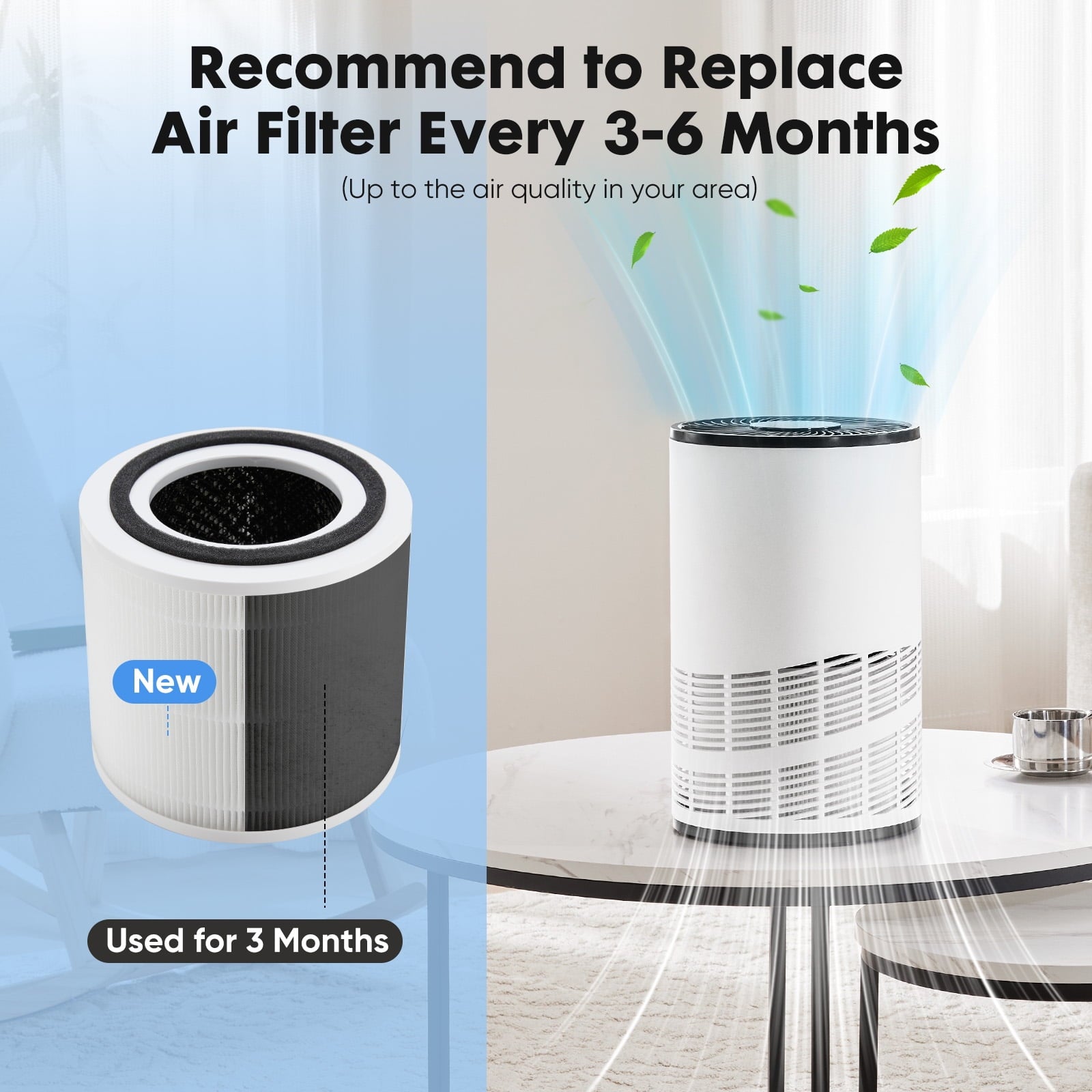 1PC Replacement Filter, only for LIFERECORD Air Purifiers