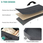 7 Drawer Fabric Dresser for Bedroom and Living Room, Chest of Drawer Organizer Storage Cabinet for Closet, Entryway, Grey