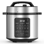 Electric Pressure Cooker 6 Quart, 9-in-1 Multi Cooker with Stainless Steel Housing, Smart Slow Cooker, Rice Cooker, Steamer & Yogurt Maker for Family Meals