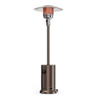 Propane Heater, 48,000 BTU Outdoor Heaters for Patio with Auto-off Safety Protection System with Wheels for Backyard, Deck, Garden, Porch