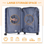 Carry-On Luggage, 28 inch Hard Shell Rolling Suitcase for Travel Expandable Lightweight with Spinner Wheels TSA Lock