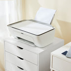 5-Drawer Chest, Wood Storage file Cabinet Rolling Storage Dresser with Wheels for Home Office, White