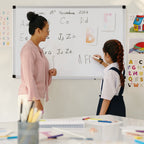 36" x 24" Magnetic Whiteboard, Dry Erase Board Includes 1 Dry Eraser & 2 Multicolor Markers & 4 Magnetic Pins for Home, Office, School