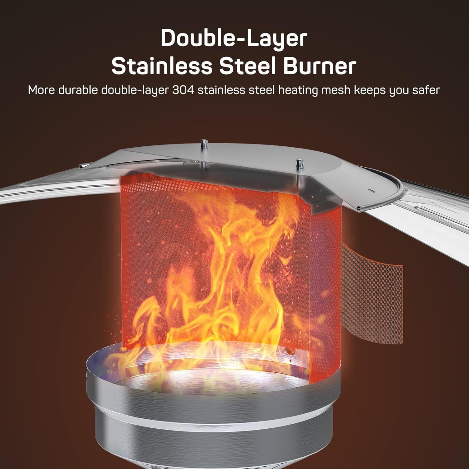 Propane Heater, 48,000 BTU Outdoor Heaters for Patio with Auto-off Safety Protection System with Wheels for Backyard, Deck, Garden, Porch