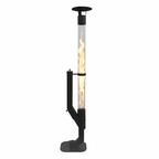 Nygira Outdoor Pellet Heater with Exclusive Rain Cap, All-Weather Patio Heater for Garden, Backyard, Party, Black，PH08